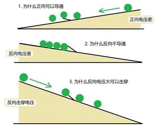 PN結,二極管,單向導電